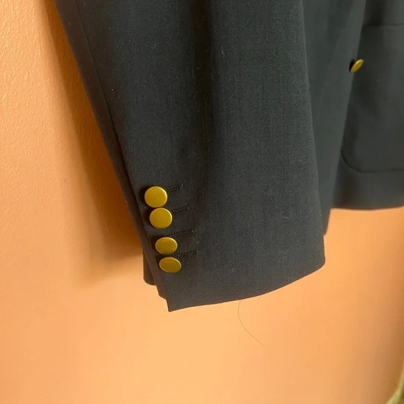 Zara Men’s Double breasted Blazer. Navy. XL. Like New - Picture 4 of 7